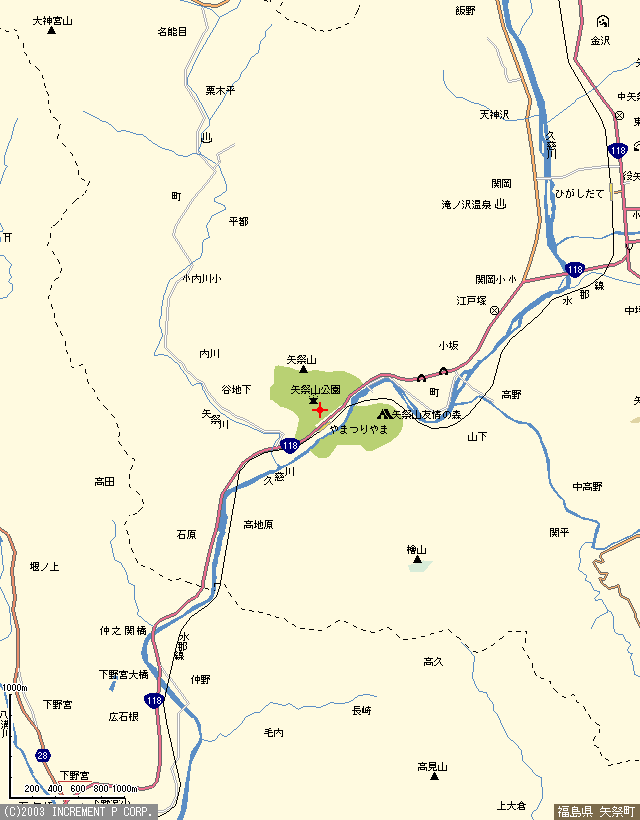 「矢祭山公園map」